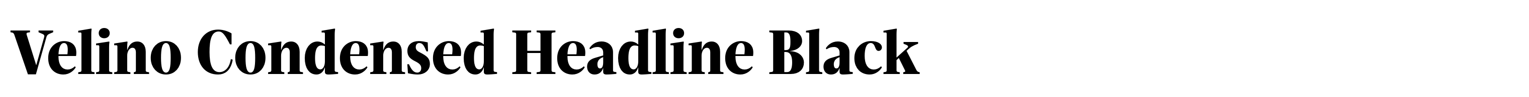 Velino Condensed Headline Black